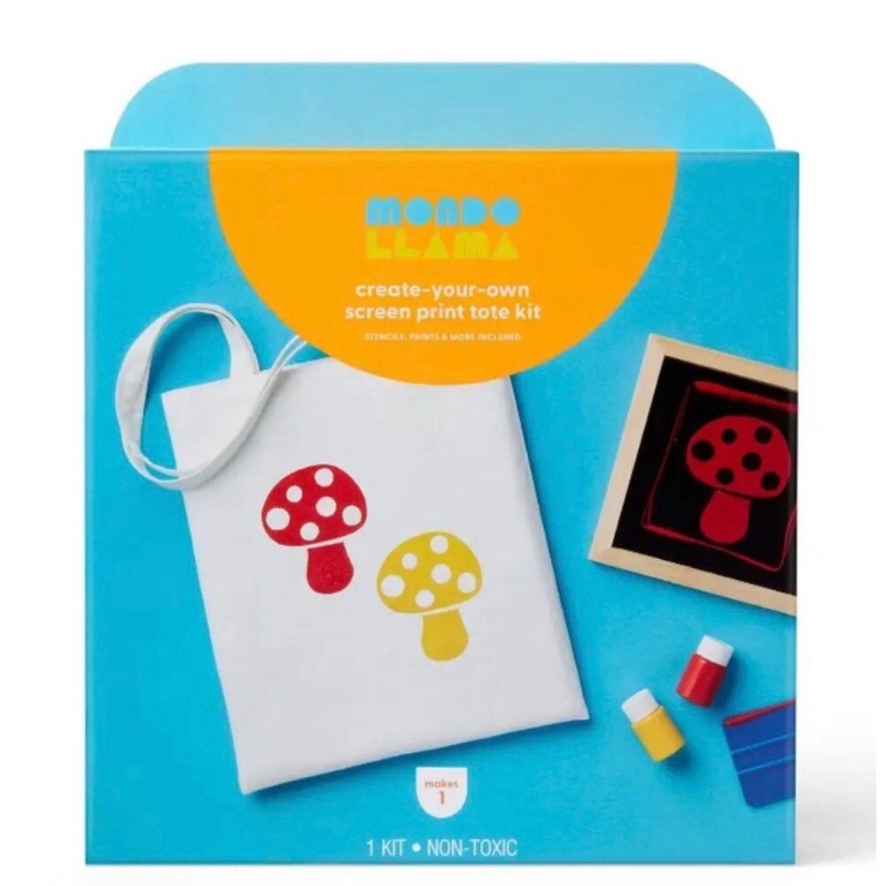 Mondo llama DIY screen print tote bag